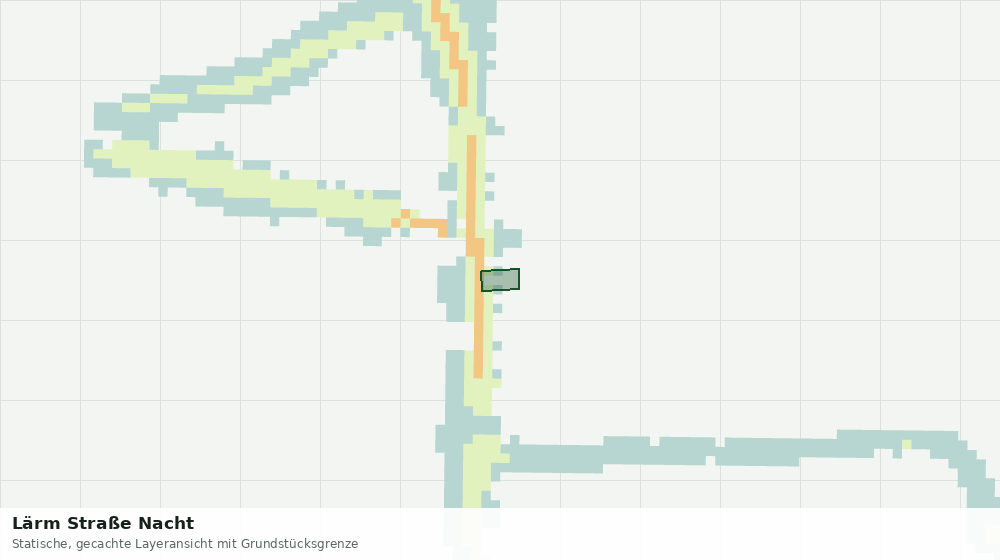 Statische Kartenansicht: Lärm Straße Nacht