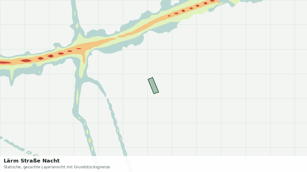 Statische Kartenansicht: Lärm Straße Nacht