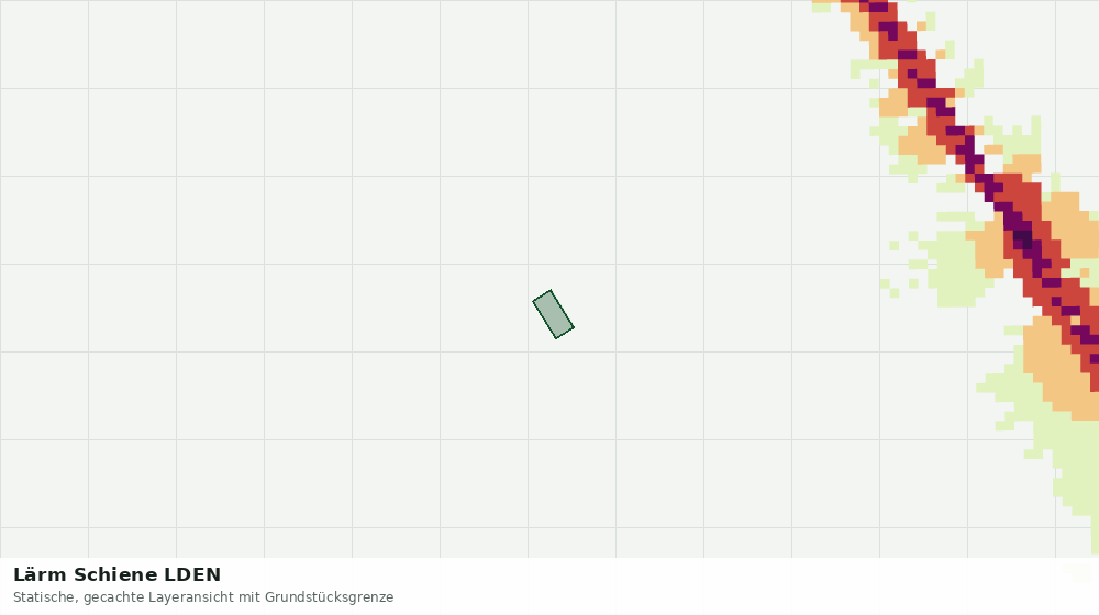 Statische Kartenansicht: Lärm Schiene LDEN