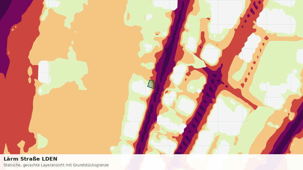 Statische Kartenansicht: Lärm Straße LDEN