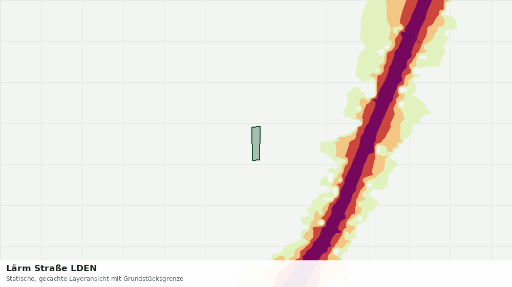 Statische Kartenansicht: Lärm Straße LDEN