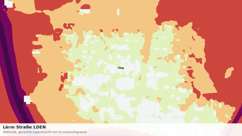 Statische Kartenansicht: Lärm Straße LDEN
