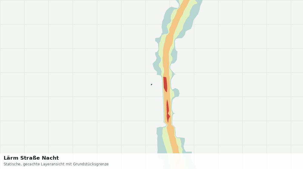 Statische Kartenansicht: Lärm Straße Nacht