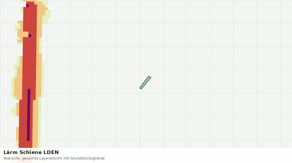 Statische Kartenansicht: Lärm Schiene LDEN