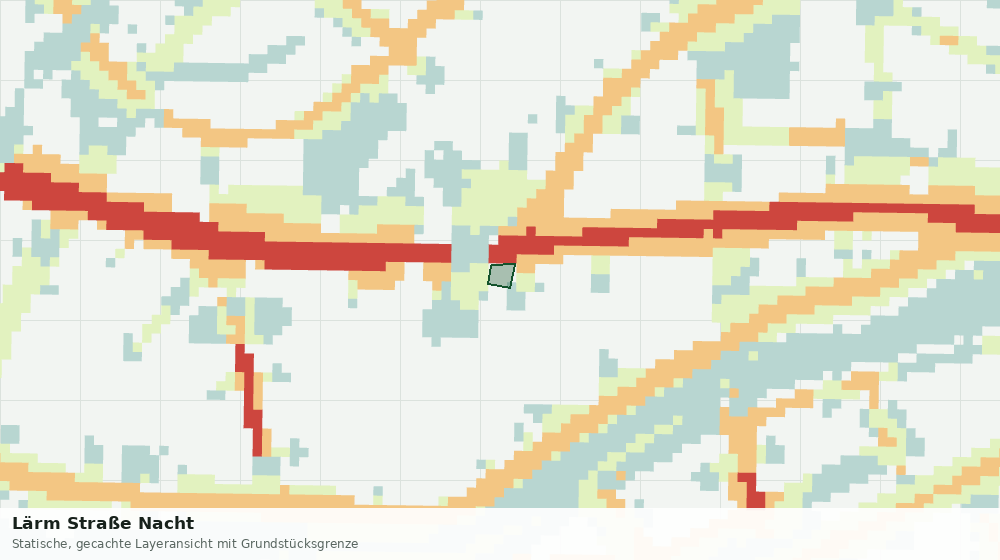 Statische Kartenansicht: Lärm Straße Nacht