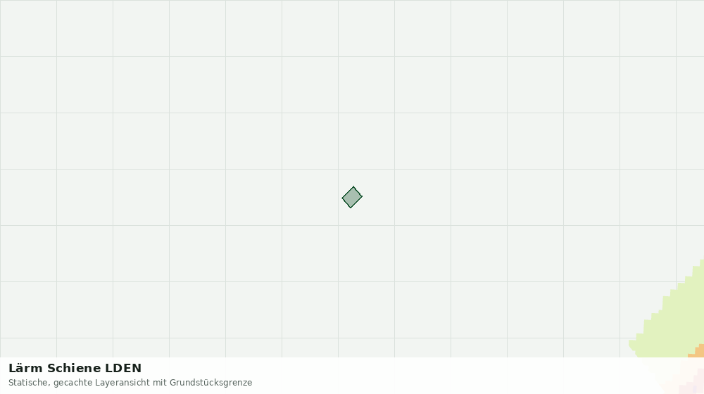 Statische Kartenansicht: Lärm Schiene LDEN
