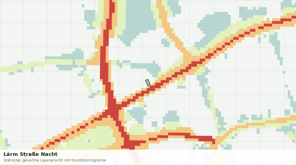 Statische Kartenansicht: Lärm Straße Nacht