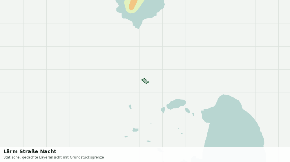 Statische Kartenansicht: Lärm Straße Nacht
