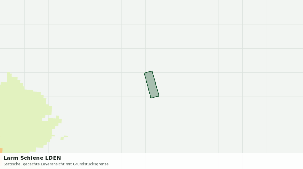 Statische Kartenansicht: Lärm Schiene LDEN