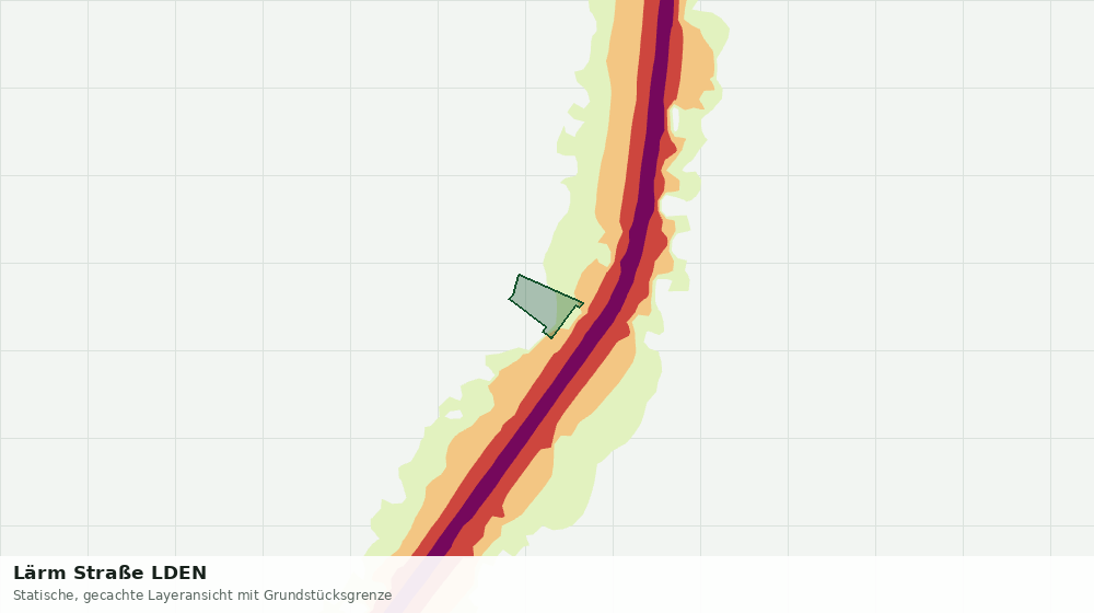 Statische Kartenansicht: Lärm Straße LDEN