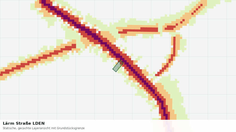 Statische Kartenansicht: Lärm Straße LDEN