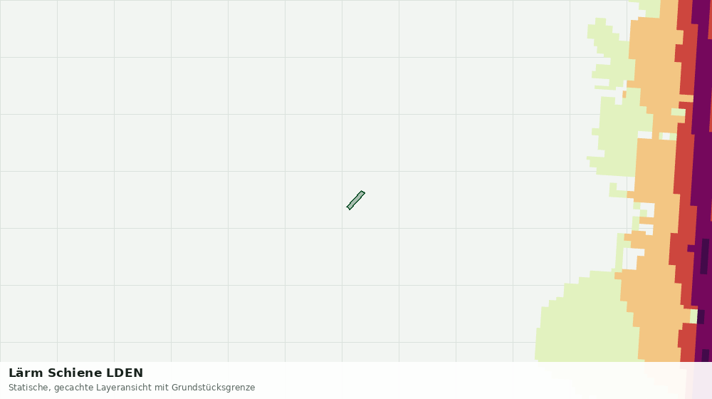 Statische Kartenansicht: Lärm Schiene LDEN