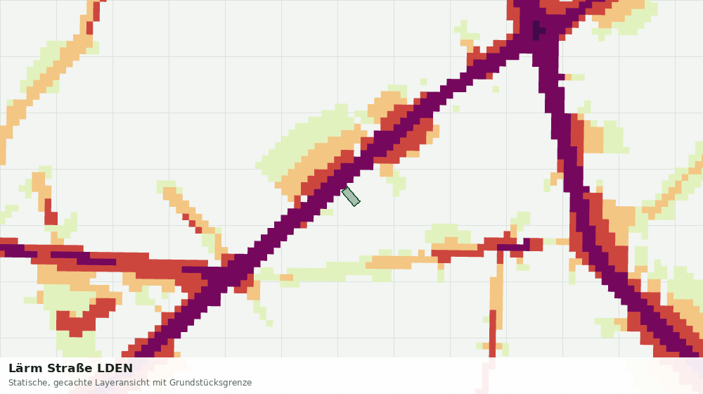 Statische Kartenansicht: Lärm Straße LDEN