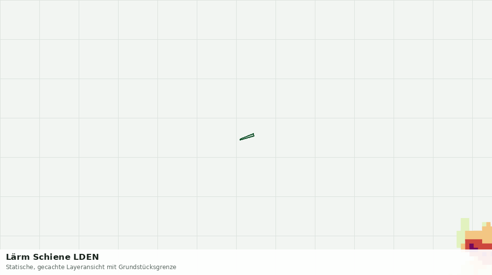 Statische Kartenansicht: Lärm Schiene LDEN
