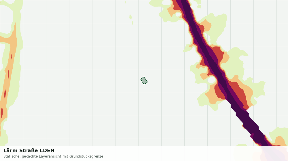 Statische Kartenansicht: Lärm Straße LDEN