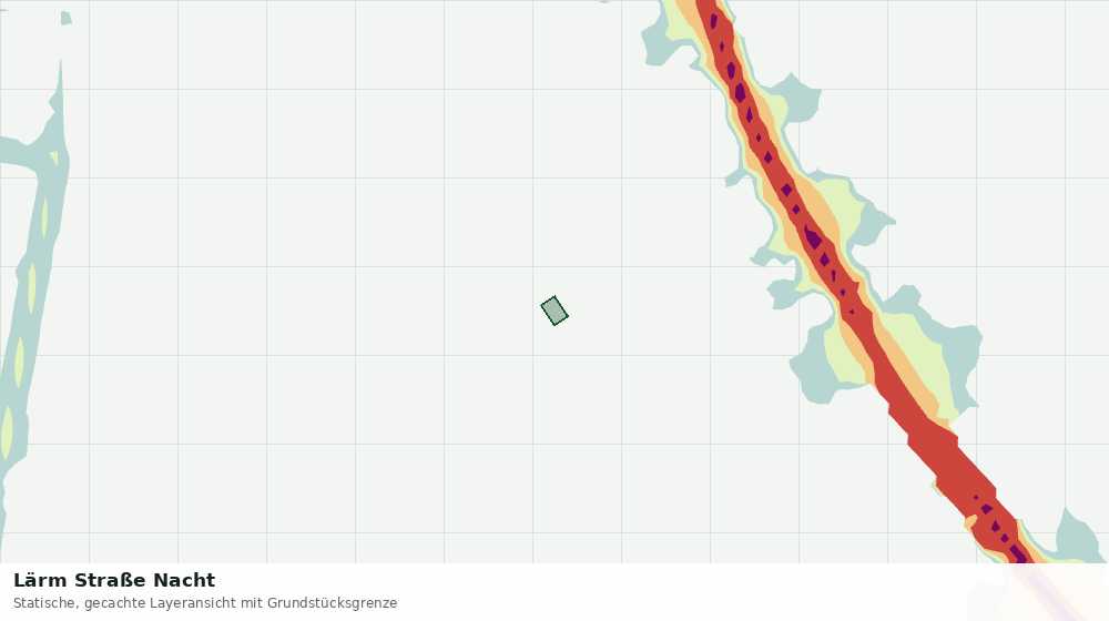 Statische Kartenansicht: Lärm Straße Nacht
