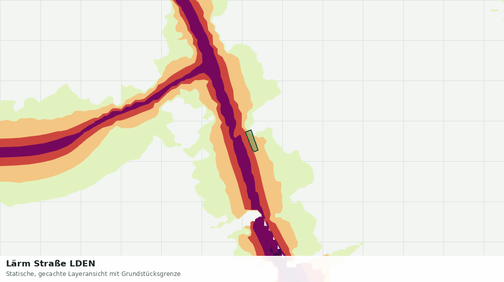 Statische Kartenansicht: Lärm Straße LDEN
