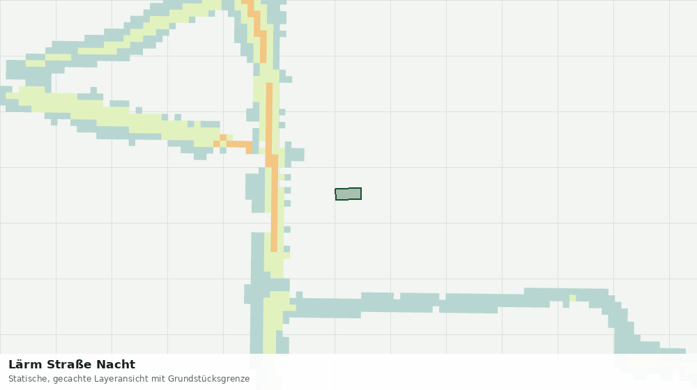 Statische Kartenansicht: Lärm Straße Nacht
