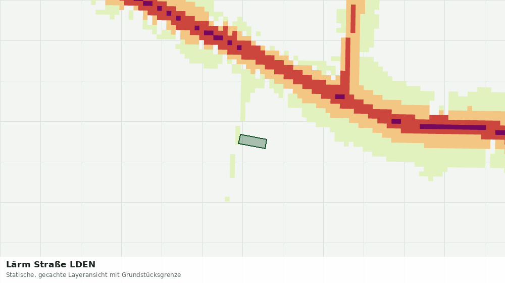 Statische Kartenansicht: Lärm Straße LDEN