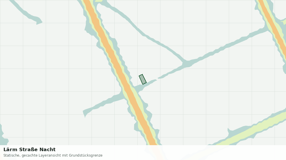Statische Kartenansicht: Lärm Straße Nacht