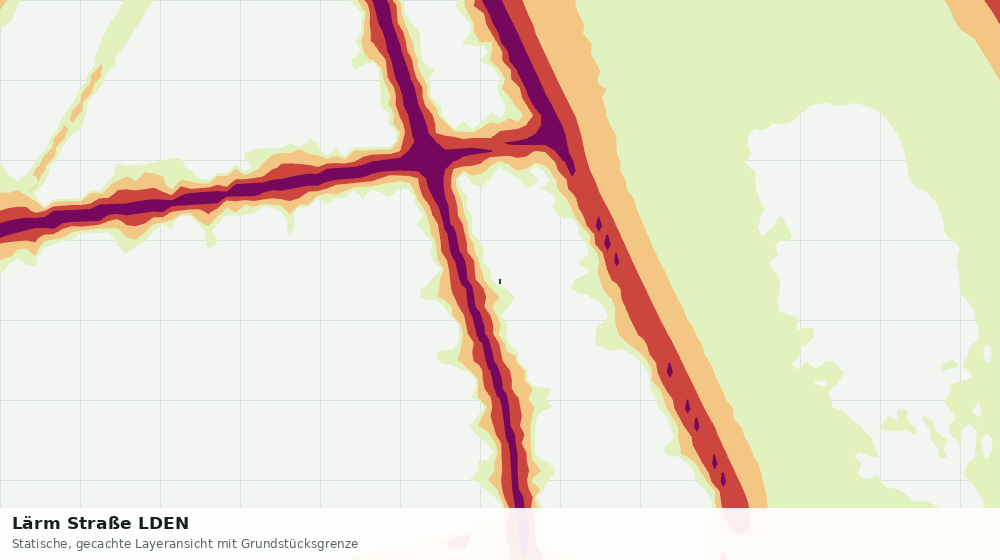 Statische Kartenansicht: Lärm Straße LDEN