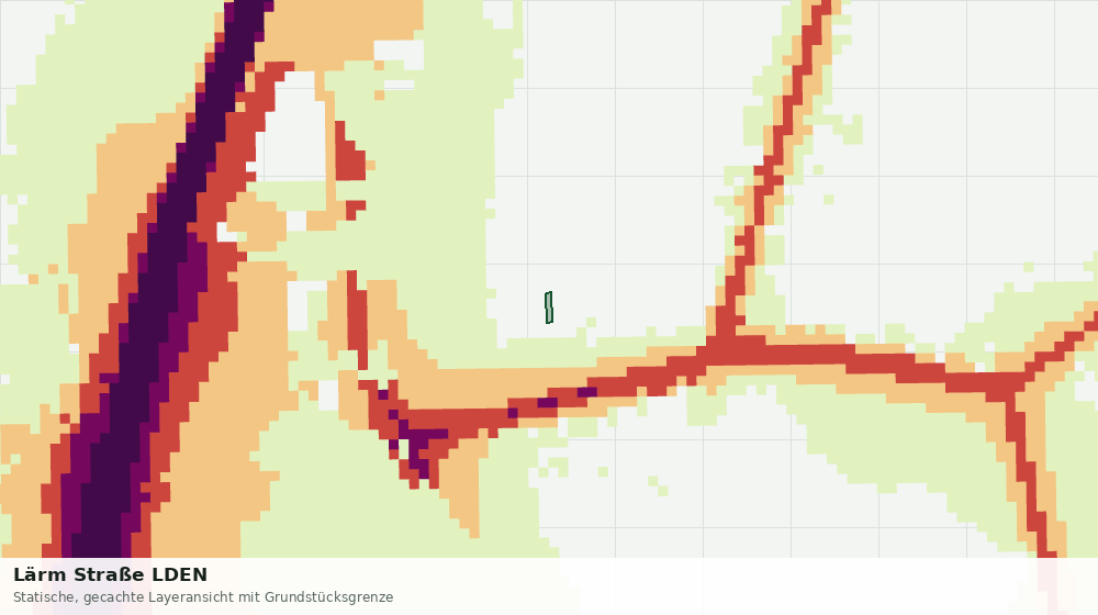 Statische Kartenansicht: Lärm Straße LDEN