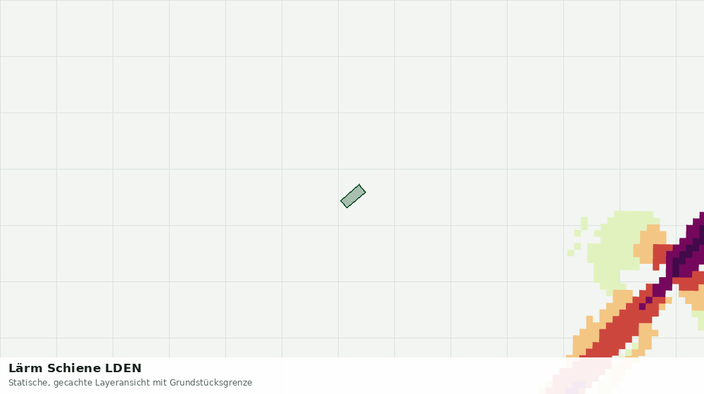 Statische Kartenansicht: Lärm Schiene LDEN