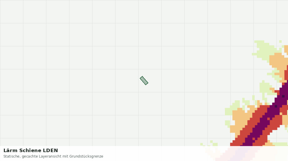 Statische Kartenansicht: Lärm Schiene LDEN