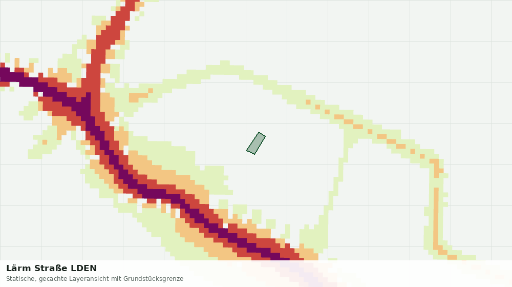 Statische Kartenansicht: Lärm Straße LDEN