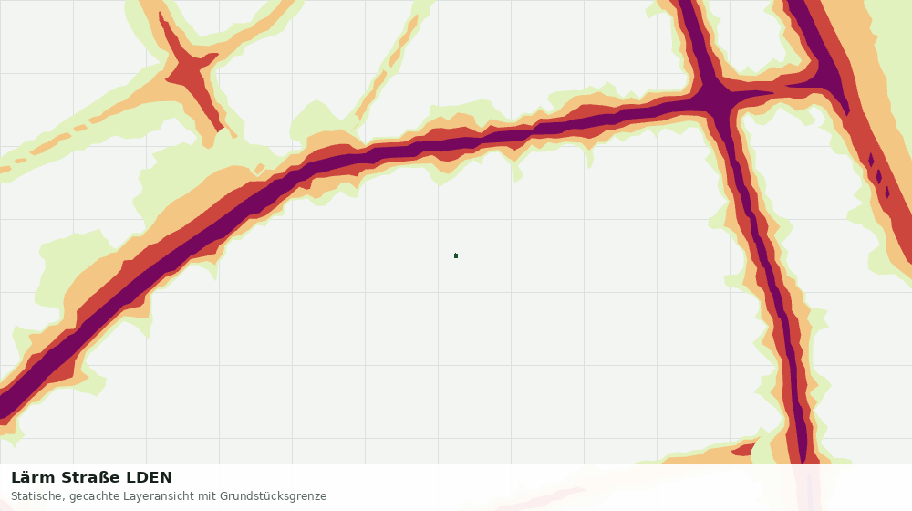 Statische Kartenansicht: Lärm Straße LDEN