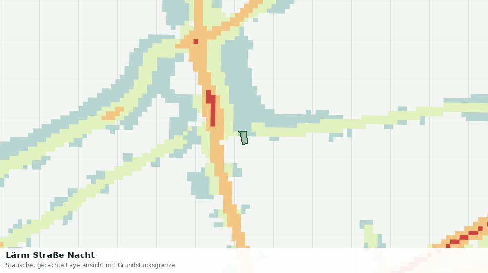 Statische Kartenansicht: Lärm Straße Nacht