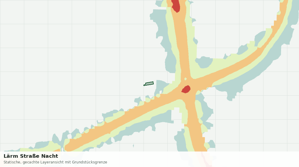 Statische Kartenansicht: Lärm Straße Nacht