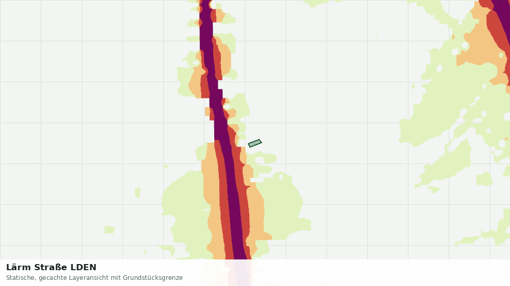 Statische Kartenansicht: Lärm Straße LDEN