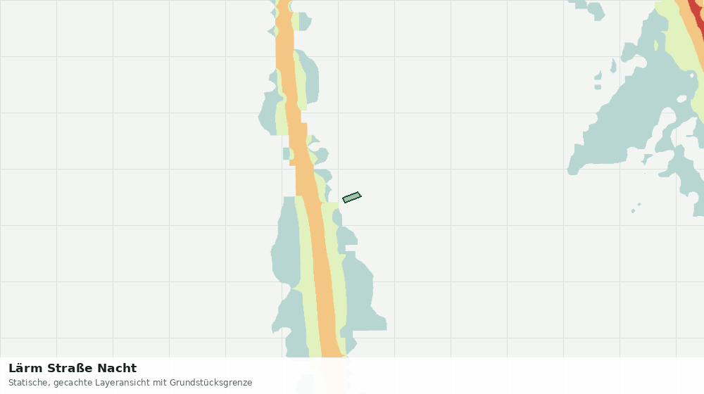 Statische Kartenansicht: Lärm Straße Nacht