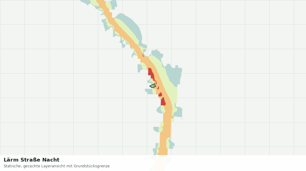 Statische Kartenansicht: Lärm Straße Nacht