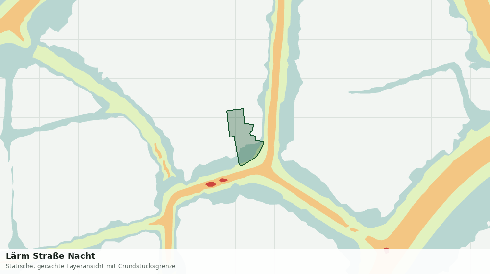 Statische Kartenansicht: Lärm Straße Nacht