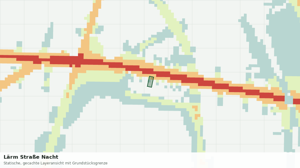 Statische Kartenansicht: Lärm Straße Nacht