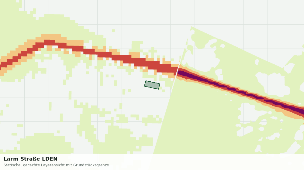 Statische Kartenansicht: Lärm Straße LDEN