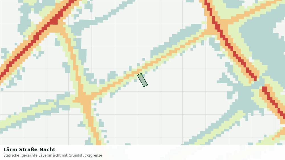 Statische Kartenansicht: Lärm Straße Nacht