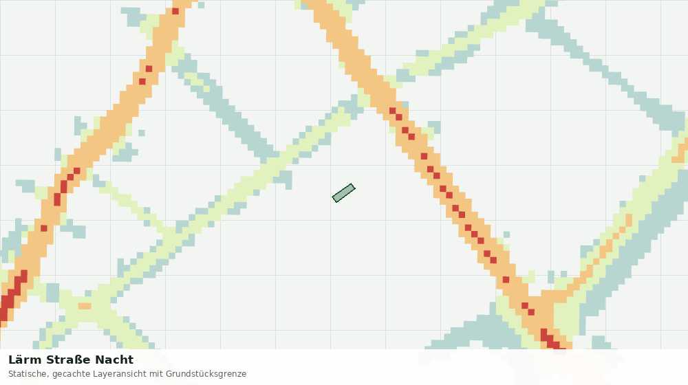 Statische Kartenansicht: Lärm Straße Nacht