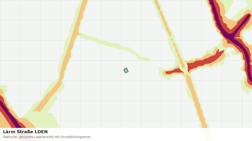 Statische Kartenansicht: Lärm Straße LDEN