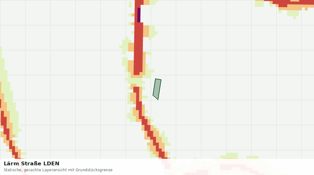 Statische Kartenansicht: Lärm Straße LDEN