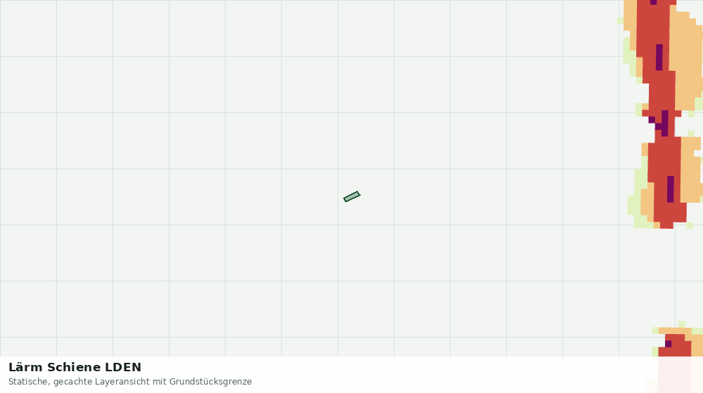 Statische Kartenansicht: Lärm Schiene LDEN