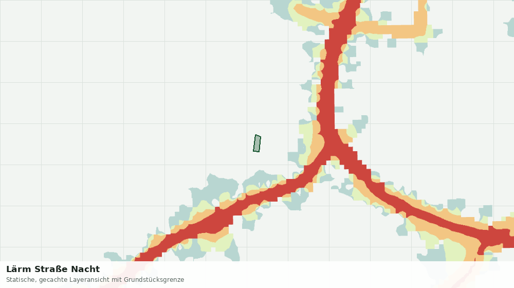 Statische Kartenansicht: Lärm Straße Nacht