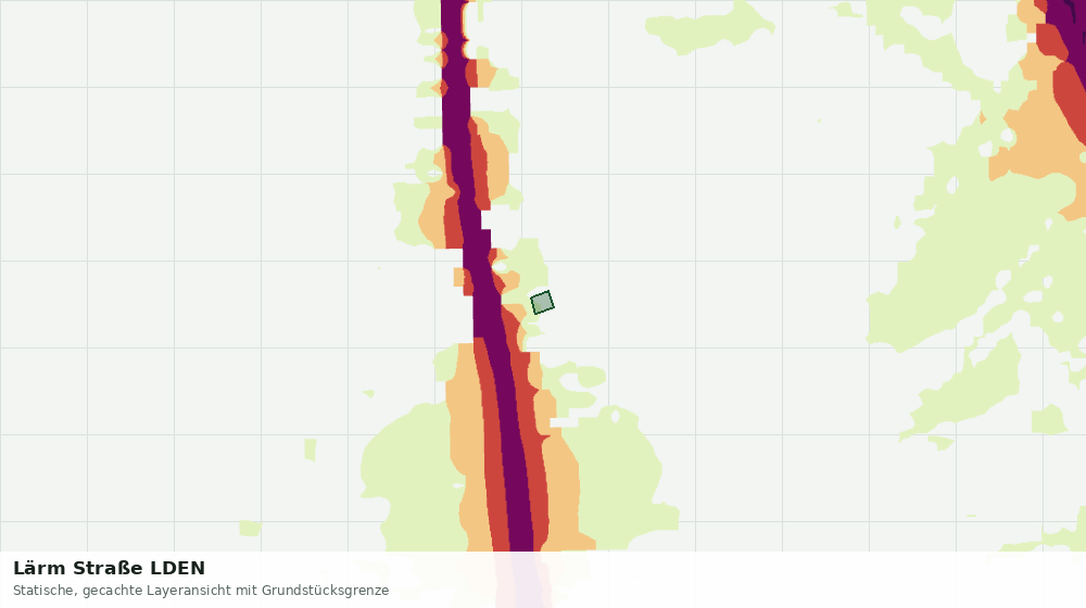 Statische Kartenansicht: Lärm Straße LDEN