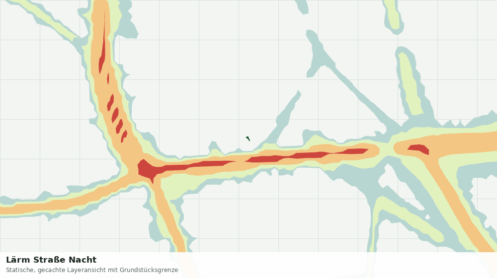 Statische Kartenansicht: Lärm Straße Nacht