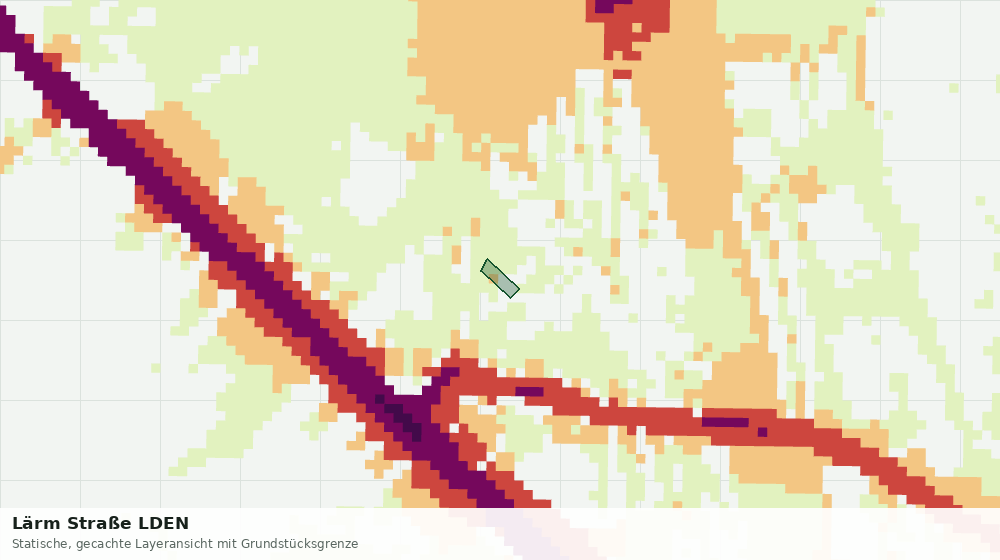 Statische Kartenansicht: Lärm Straße LDEN