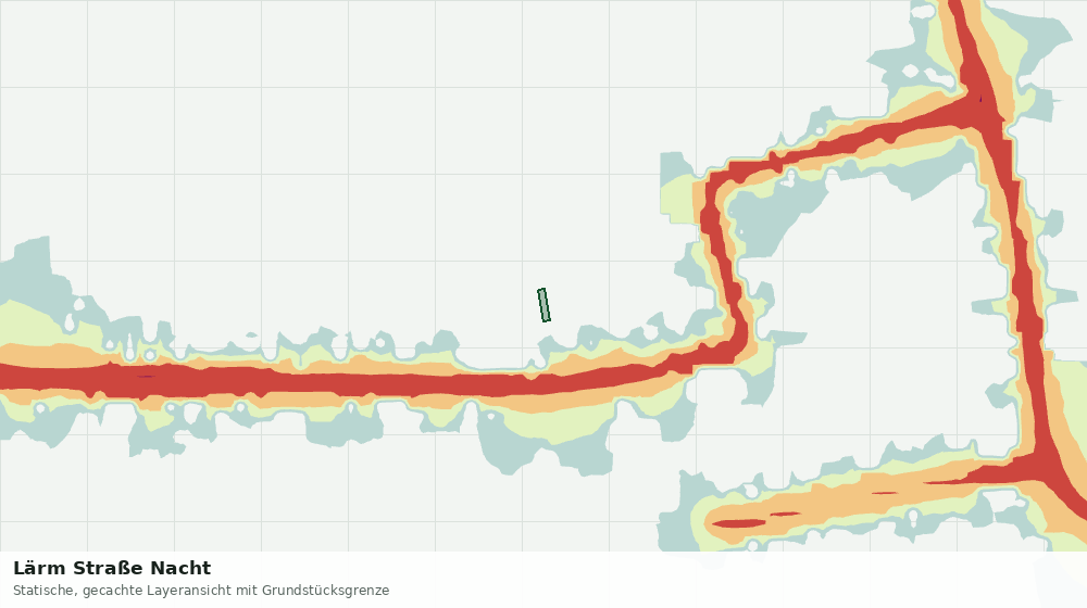 Statische Kartenansicht: Lärm Straße Nacht