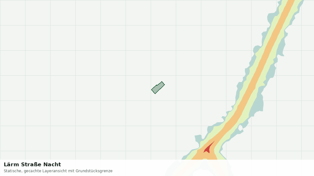 Statische Kartenansicht: Lärm Straße Nacht