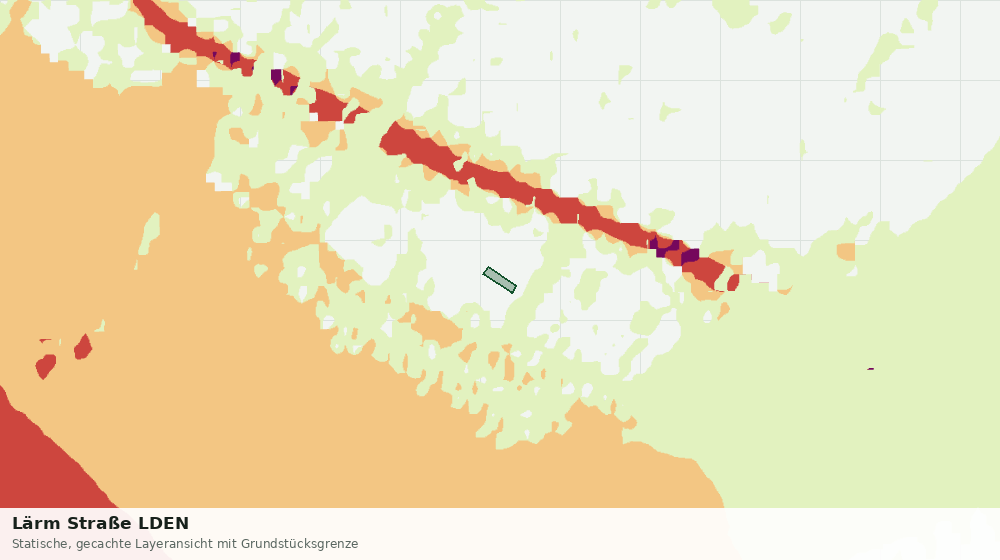 Statische Kartenansicht: Lärm Straße LDEN